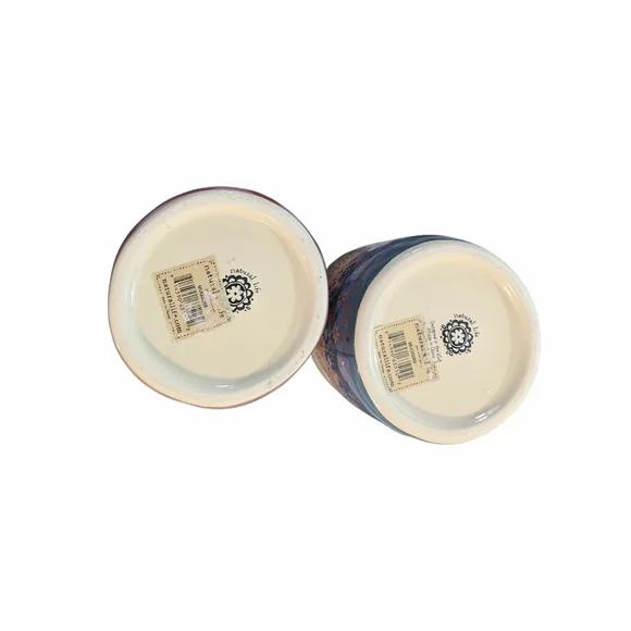 ​Natural Life Set of 2 Boho Face Ceramic Mugs / Planters - Inspirational - Picture 4 of 6